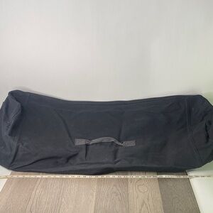 Black Canvas Duffel Bag - Huge 40” + Long